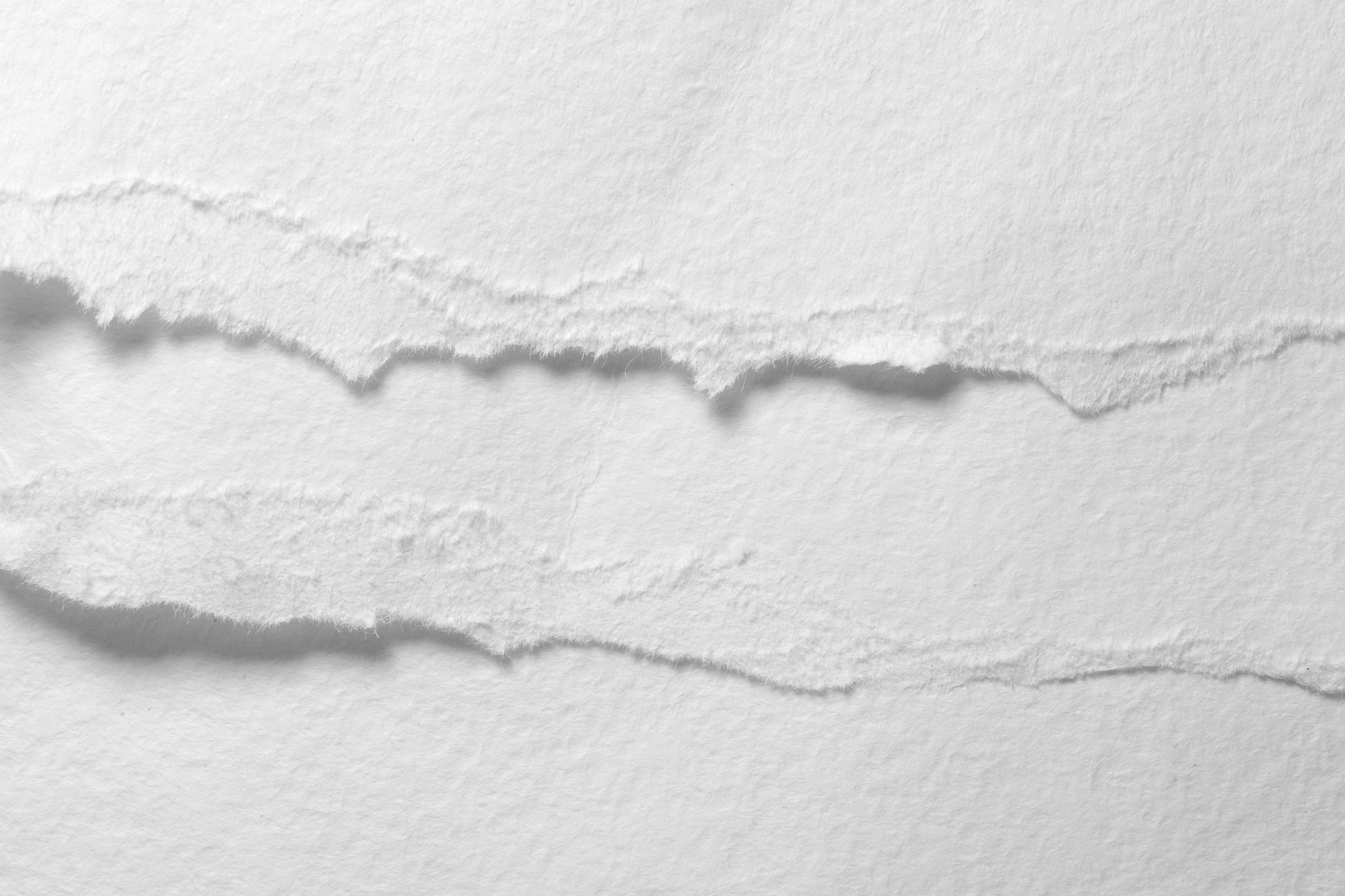 White paper torn with soft shadow